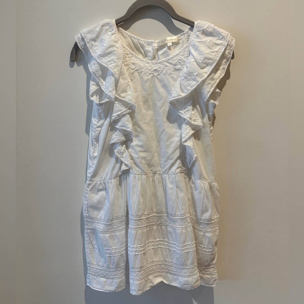 LoveShackFancy Ruffle Sleeveless Eyelet dress size 12(kids)
